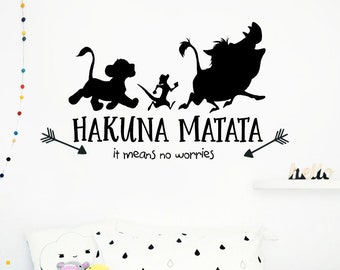 Lion King Wall Sticker Simba Disney Family Safari Africa Art Decal Home Decor