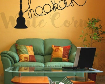 rta890 Smoke Tobacco Hookah bar Cafe Lounge Gift Wall Decal Vinyl Decor Sticker Art Decor Bedroom Office