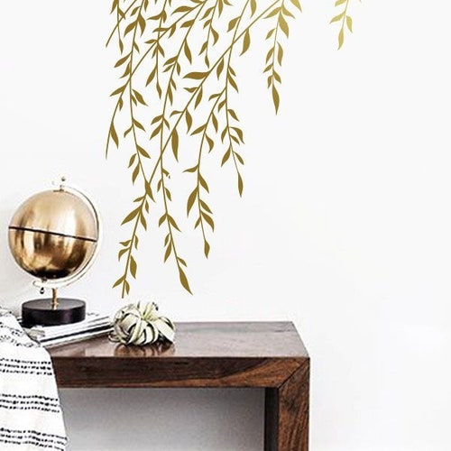 Leaves Wall Decals Leaves Wall Decal Set Vinyl Wall Decals Etsy