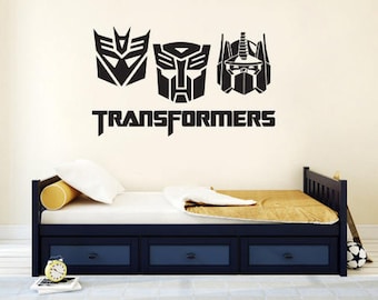 Transformers Wall Decal / Prime Wall Sticker / Kids Wall Decor / Bedroom Wall Sticker / Nursery wall decal / Children Decor  rta1945