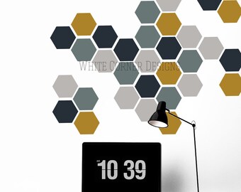 Honeycomb Vinyl Decal | Etsy