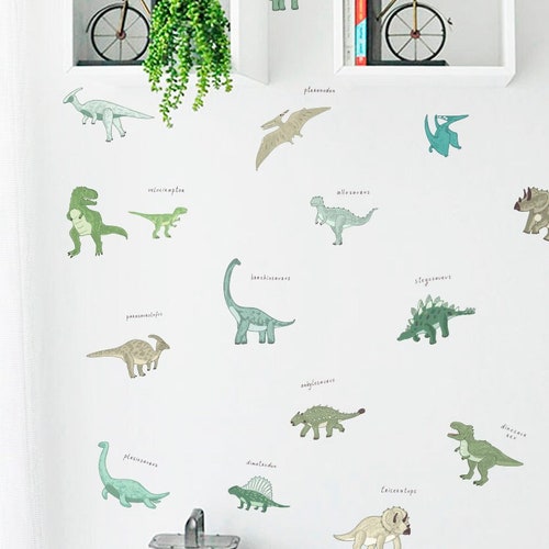 Dinosaur Wall Decals dino Wall Sticker H114 Etsy