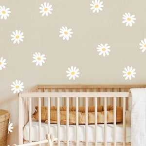 Daisy Flower Wall Decals Nursery Decal Vinyl Wall Decal Wall Sticker h180