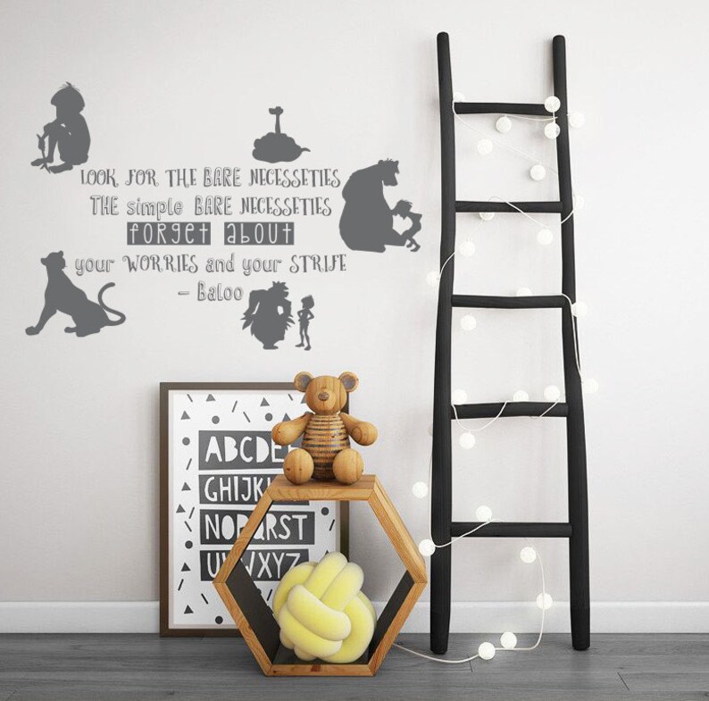 The Jungle Book Wall Decal Mowgli Wall Decal Characters Etsy