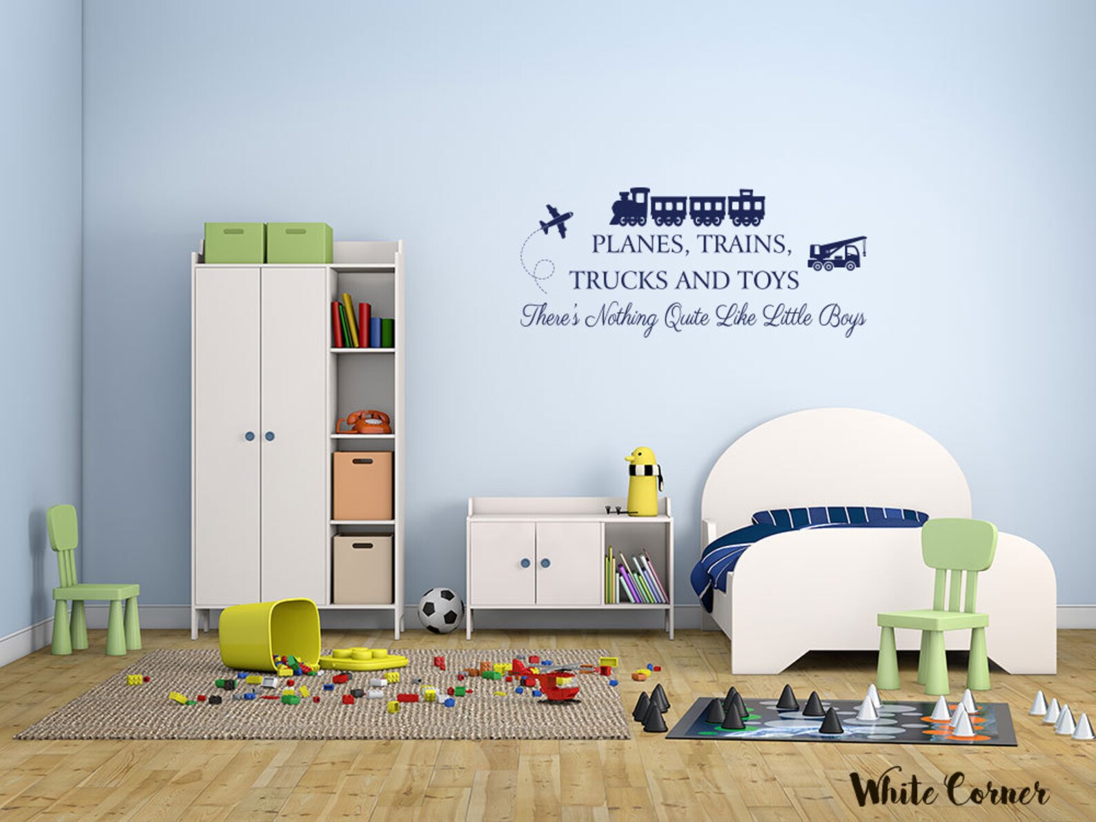 Rta1850 Planes Trains Trucks and Toys There's Nothing Etsy