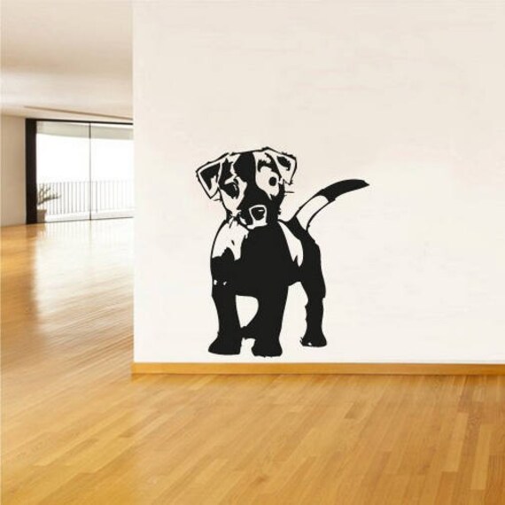 Puppy Wall Decal Dog Wall Decal Animal Wall Sticker Bedroom Etsy