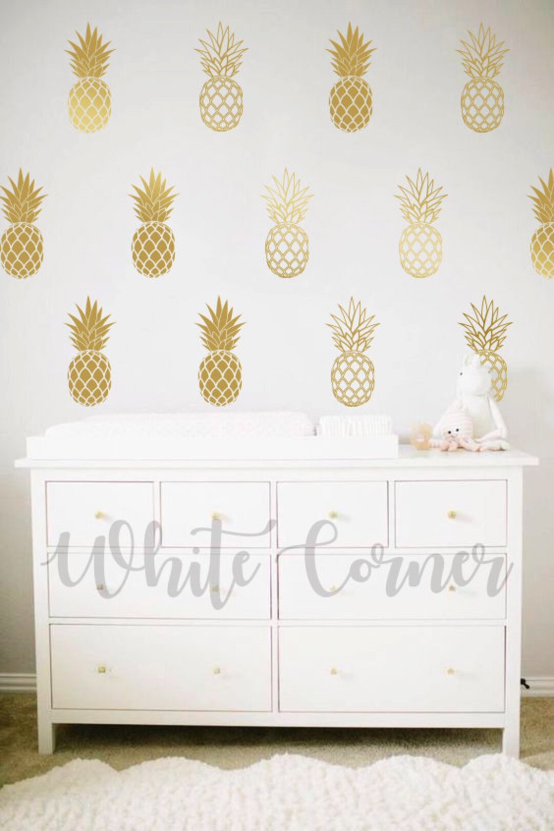 Pineapple Wall Decals Pineapple Decals Pineapple Decor - Etsy