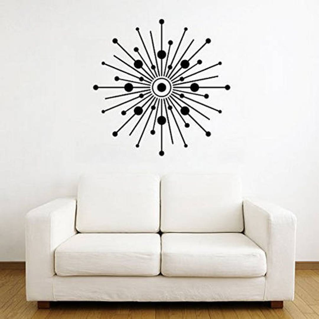 Сircles Wall Decal / Lines Wall Decal / Abstraction Pattern Etsy