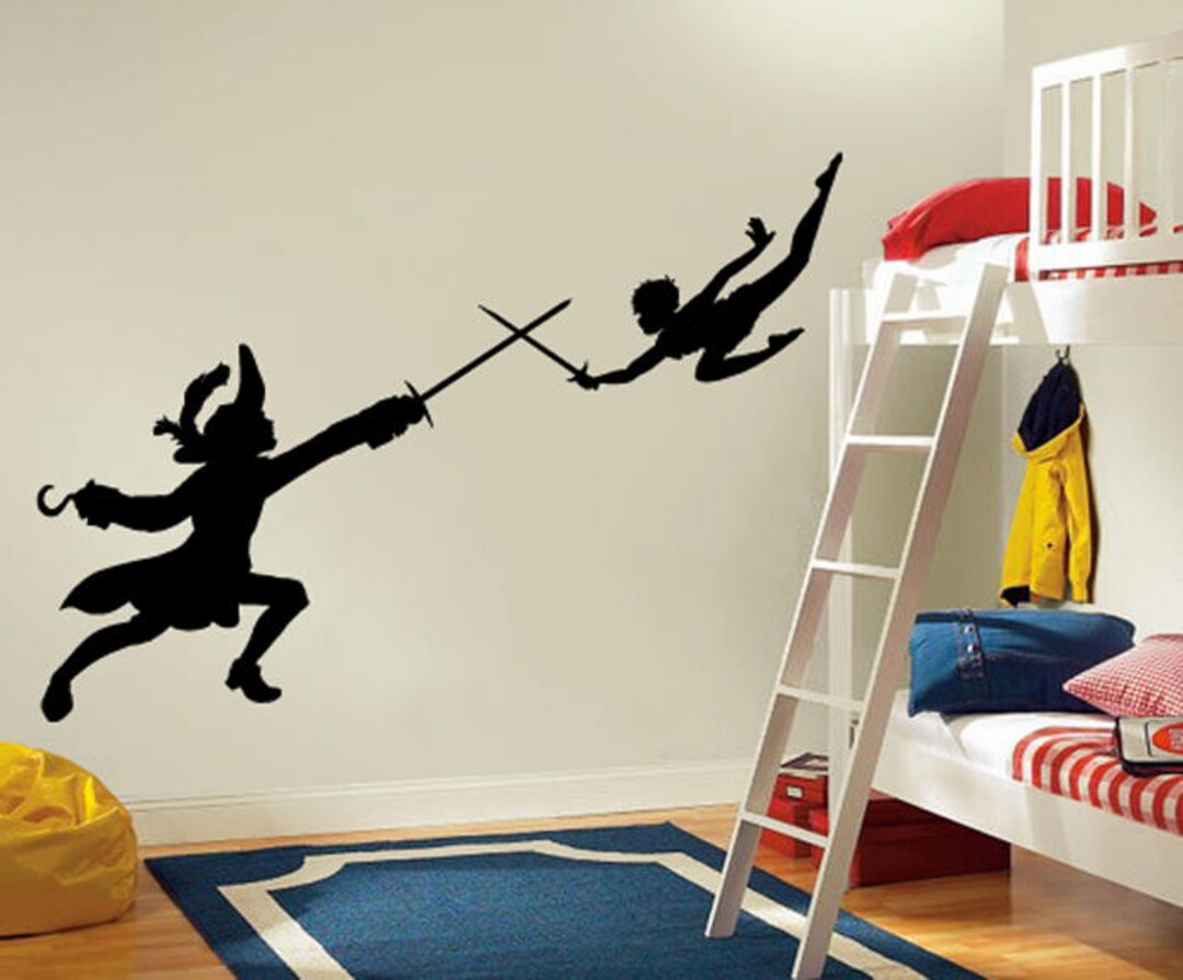 Kau419 Peter Pan Wall Decal, Peter Pan Wall Sticker, Wall Decal Nursery