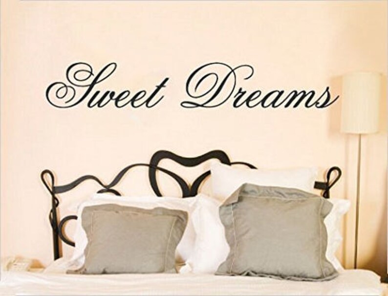 Sweet Dreams wall decal sticker quote wall decal lettering ...
