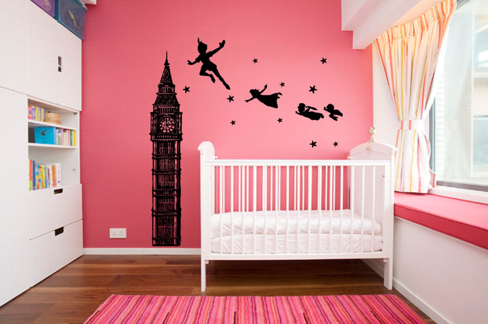 Kau411 Peter Pan Wall Decal Peter Pan Wall Sticker Wall Etsy