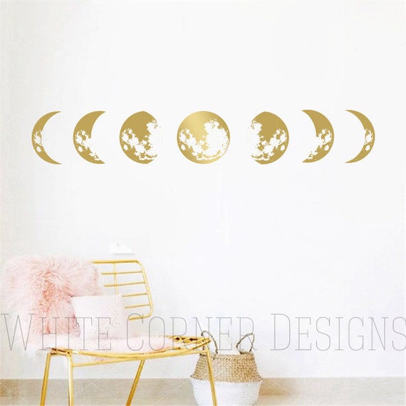 Wall Decals & Murals Moon Phases Wall Decals moon phase Wall Stickers Wall Décor