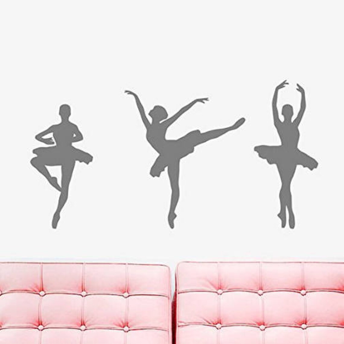 Ballet Dancers Wall Decal Sticker Dancer Wall Decal Dance Etsy