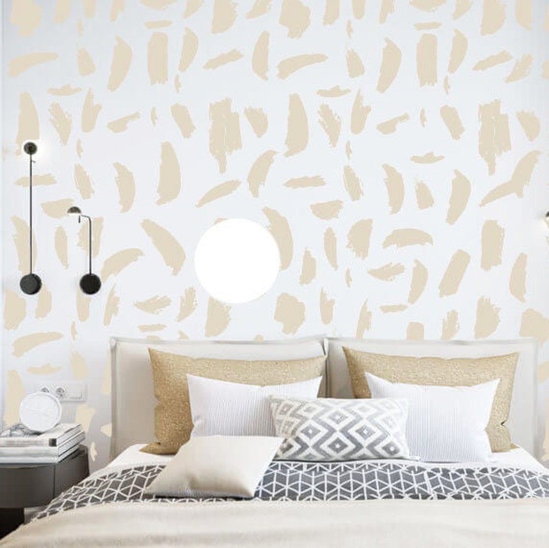 Brushstroke Wall Decal Paint Wall Decals Brush Stroke Wall Sticker