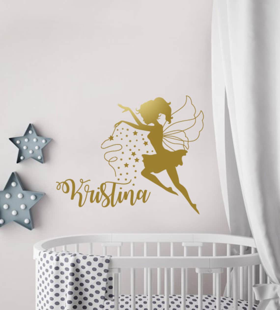 Fairy Wall Decal Little Princess Wall Sticker Custom Name Etsy
