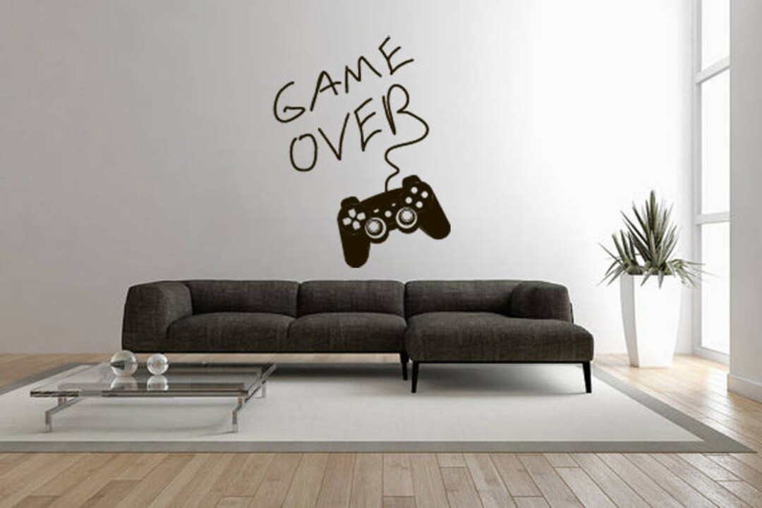 Gamepad Decal/ Wall Sticker/ Controller Wall Decal/ Game Room Etsy