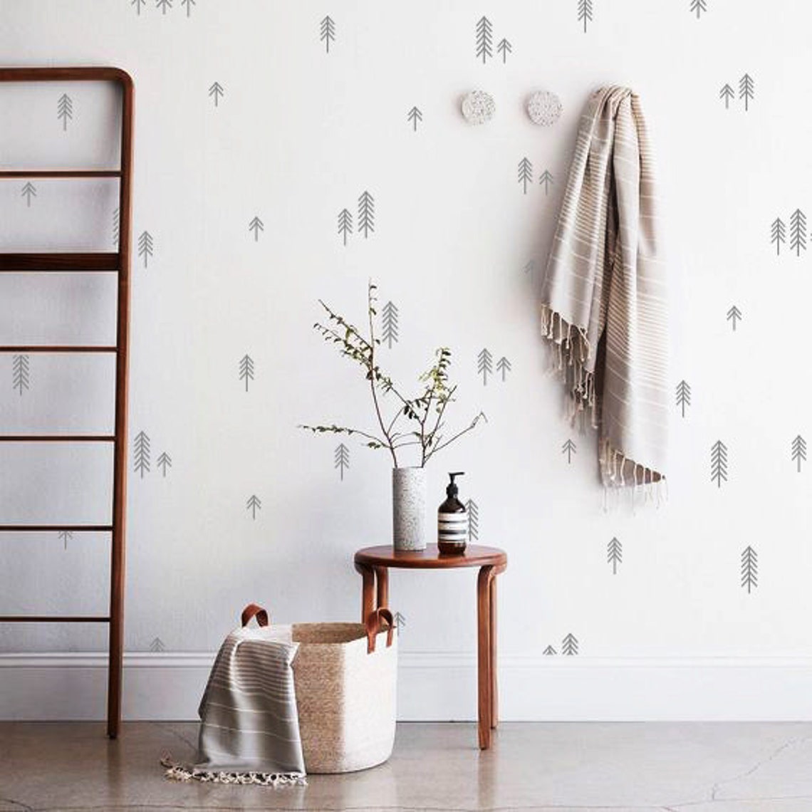Tree Wall Decals Trees Decals Trees Wall Sticker Forest Etsy