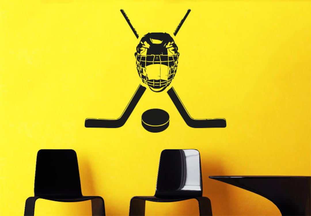 Hockey Wall Sticker,hockey Player Wall Sticker,goalkeeper Decal,puck