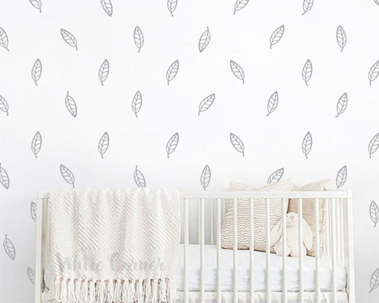 Leaves Wall Decals Leaves Wall Decal Set Vinyl Wall Decals Etsy