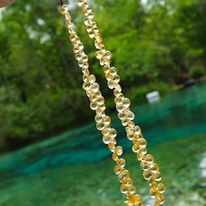 Natural CITRINE Necklace - Chip and Faceted Beads from Brazil - Citrine Jewelry - 18 and 30” Healing Crystal is pure quartz Silica L181