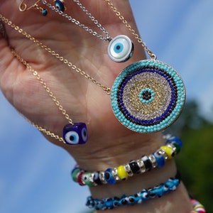 Evil Eye Ring Many Sizes Evil Eye Jewelry - This Healing Crystal has an intention to protect you from Negative Energies