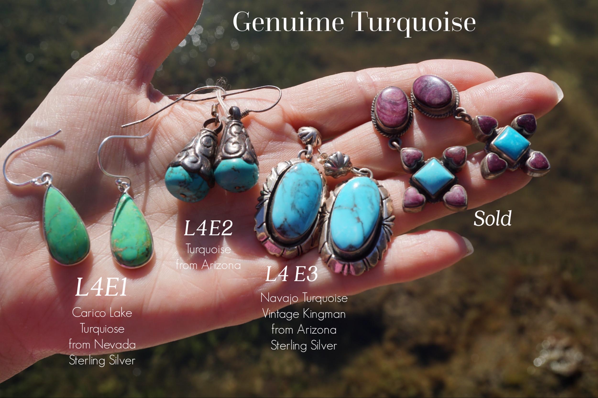 Vintage TURQUOISE Navajo Jewelry L4 | Golden Hills Mine Lavender
