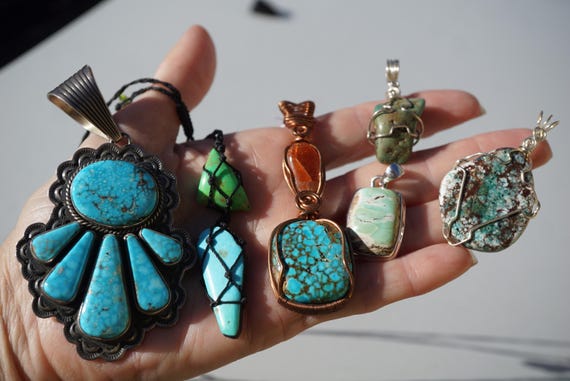 Mystique Vintage Navajo Native American Jewelry jewelry 'Royston Collection Turquoise' Heishi Necklace Old Mystique Vintage Navajo Native American Jewelry jewelry 'Royston Collection Turquoise' Heishi Necklace Old