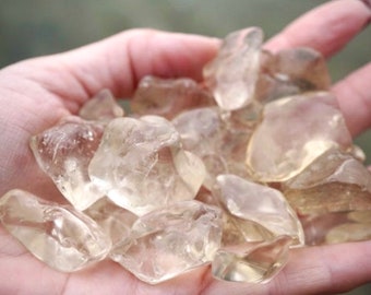 Tumbled CITRINE Natural Unheated Medium Size 3/4 - 1 inch Size Stone - This Healing Crystal can bring Happiness, Strength and Prosperity A88