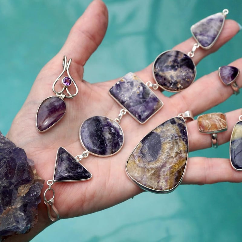 Blue John Stone Jewelry - Etsy