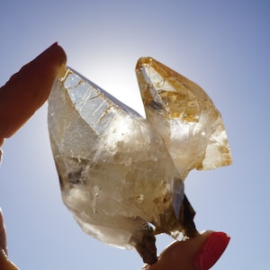 Raw Honey Orange CALCITE Stellar Beam - Honey Calcite Crystal from TN - Dog tooth Calcite - Also a Macramé Necklace ~ Healing Crystal