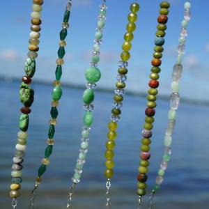 Natural Jade Bracelet - Nugget Beads - Natural Jadeite - Lavender Jade - Korean Jade Pink Kunzite Natural Citrine Ocean Jasper Turquoise L92