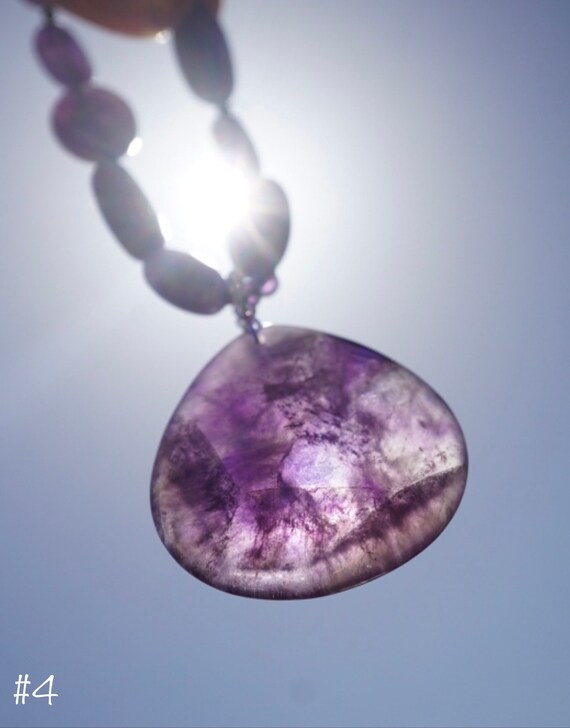 Vintage Purple AMETHYST Chip Necklace from Brazil… - image 7