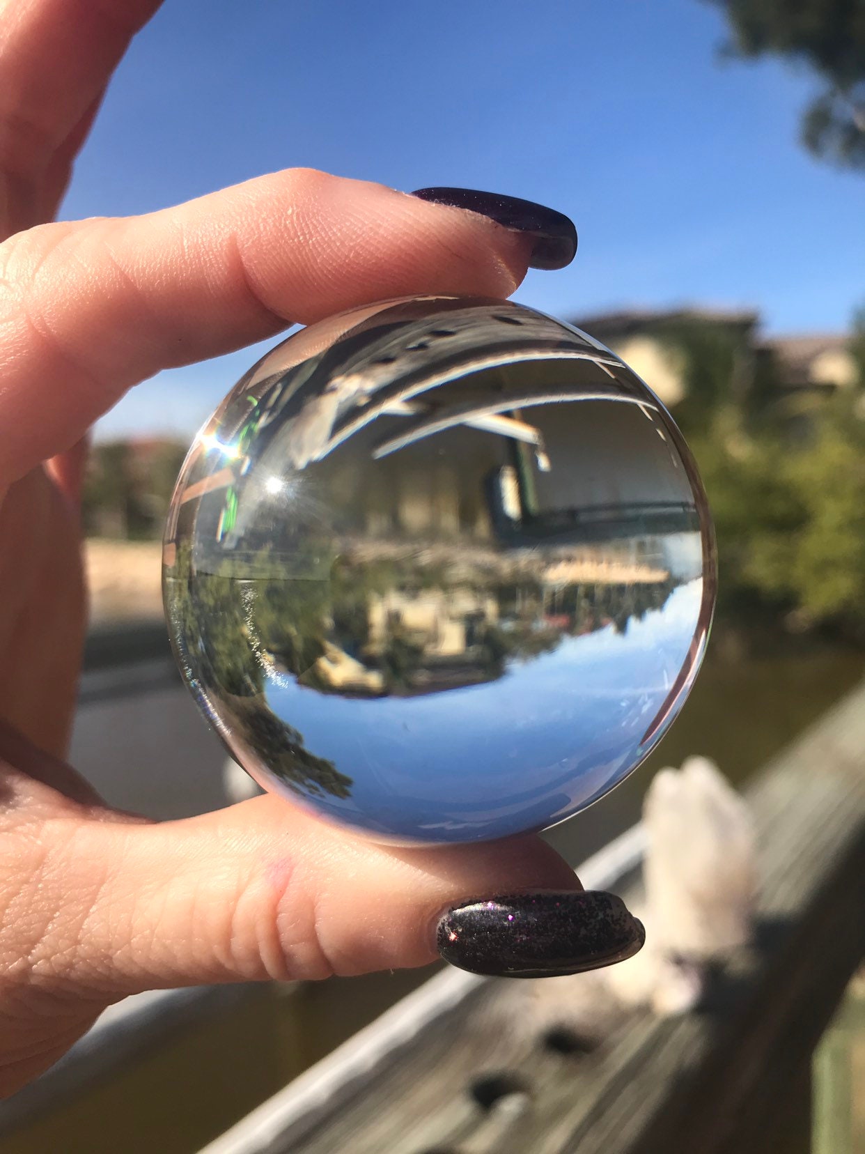 Polished Lead CRYSTAL BALL Sphere 65mm Clear Crystal Etsy