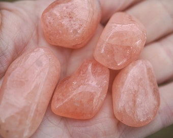 Tumbled MORGANITE Crystals & Cabochons 5-20 mm AA Quality to B Quality- This Healing Crystal can feel like Divine Self Love L49
