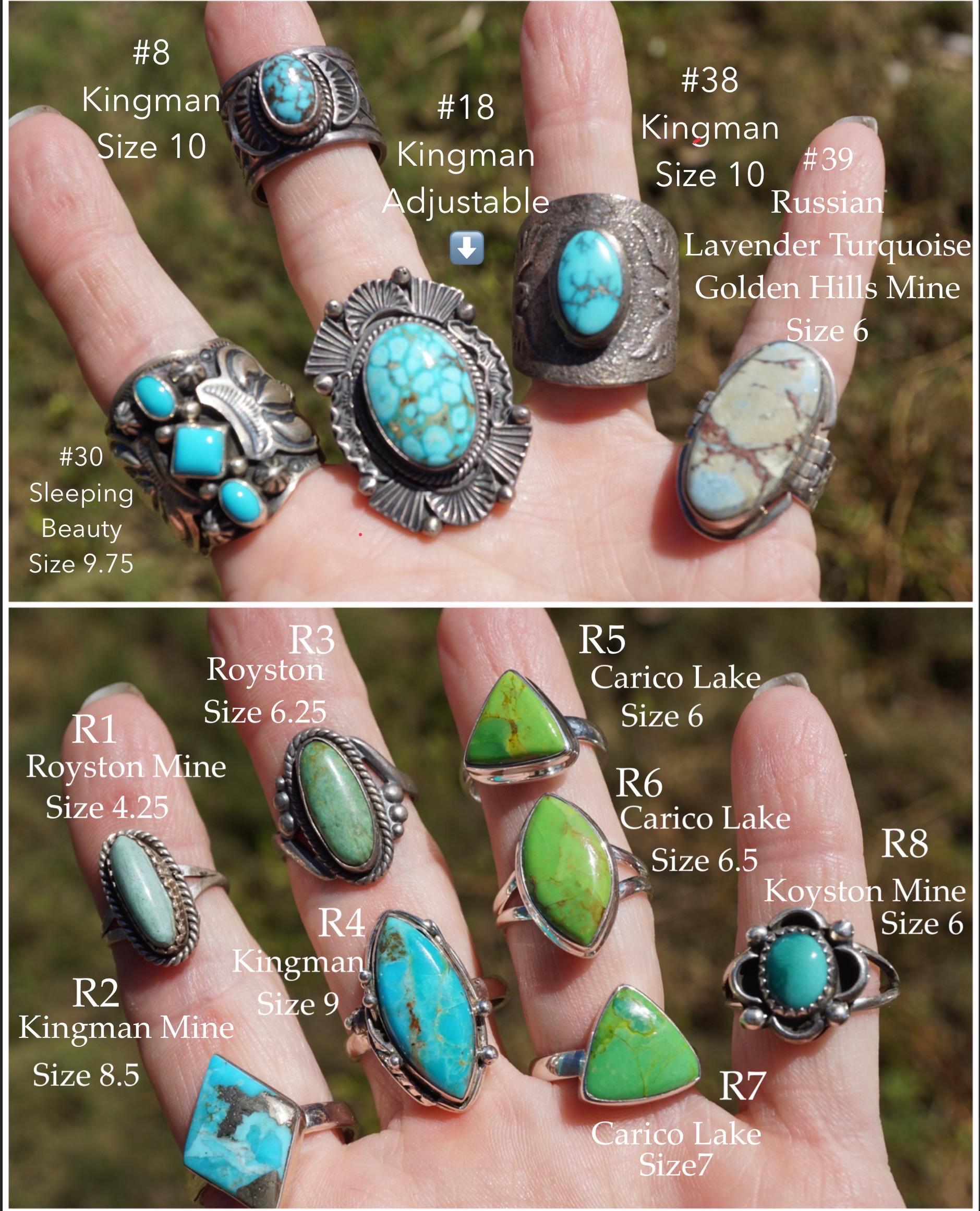 Vintage TURQUOISE Navajo Jewelry L4 | Golden Hills Mine