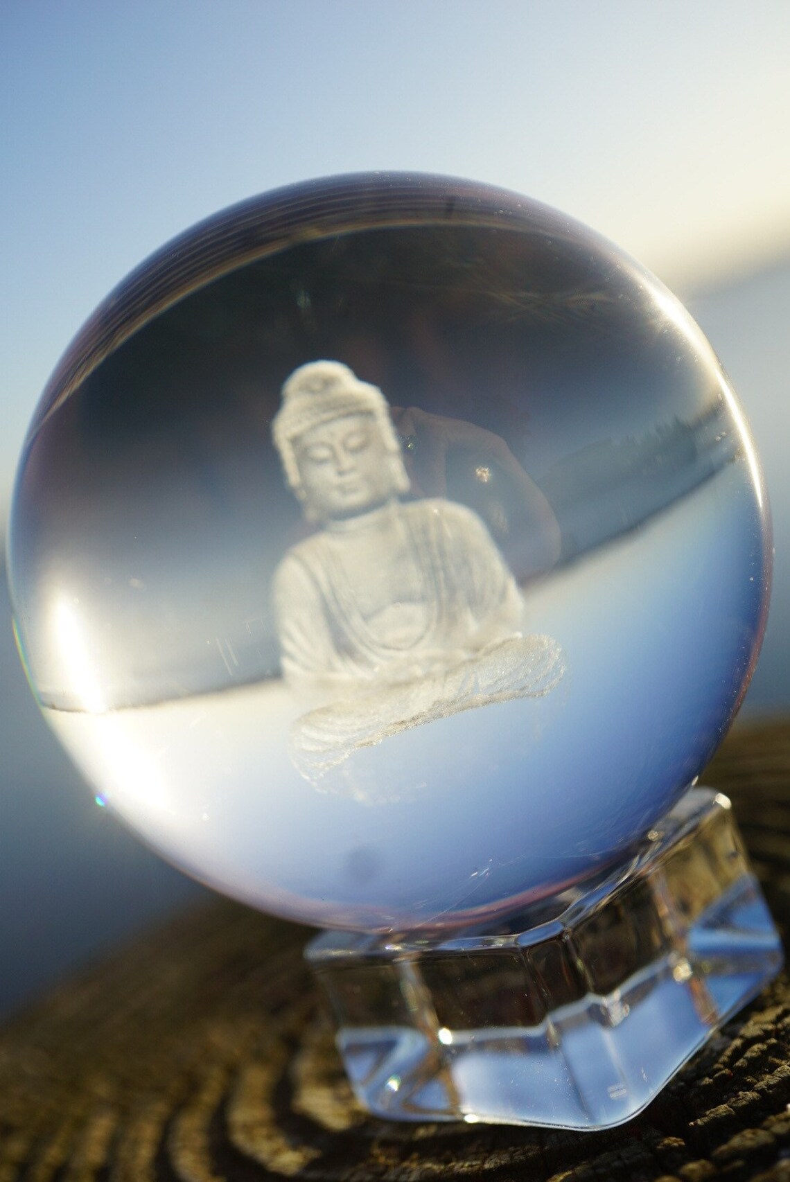 Polished Lead CRYSTAL BALL Sphere 65mm Clear Crystal Etsy