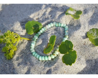 Green CHRYSOPRASE Bracelet or Necklace Faceted Beads or Chip Beads - This Healing Crystal contains minerals nickel and chromium