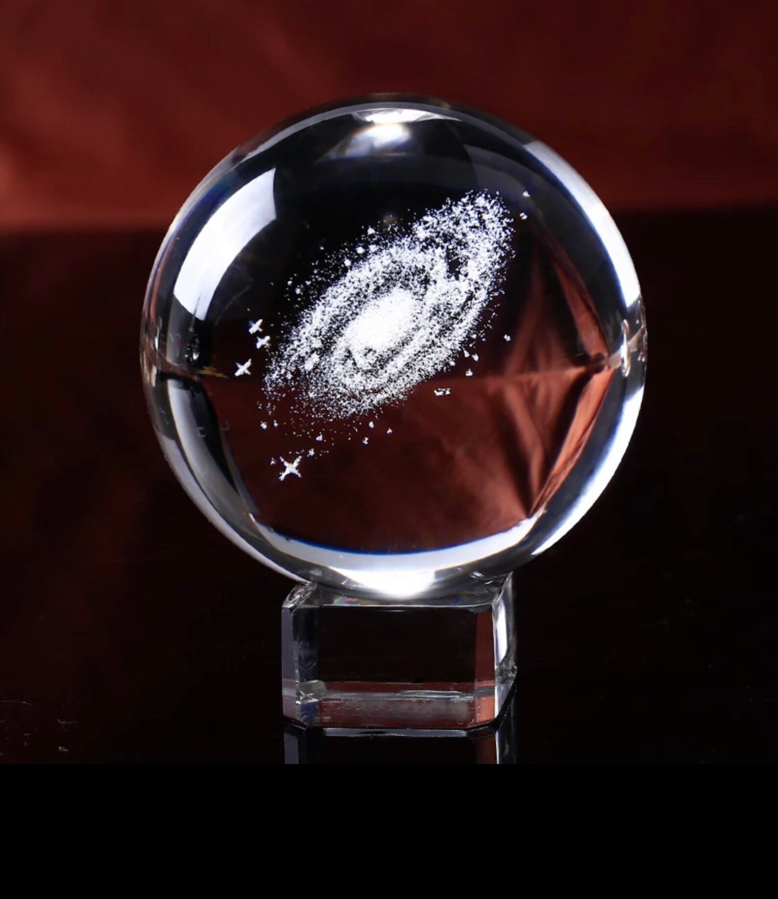 Polished Lead CRYSTAL BALL Sphere 65mm Clear Crystal Etsy