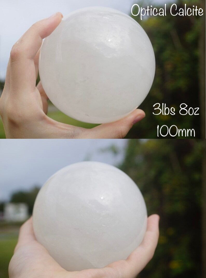 Polished Lead CRYSTAL BALL Sphere 65mm Clear Crystal Etsy