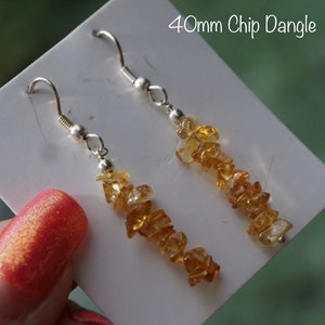 Faceted Citrine Earrings 925 Sterling Silver Citrine Jewelry Healing Crystal image 7