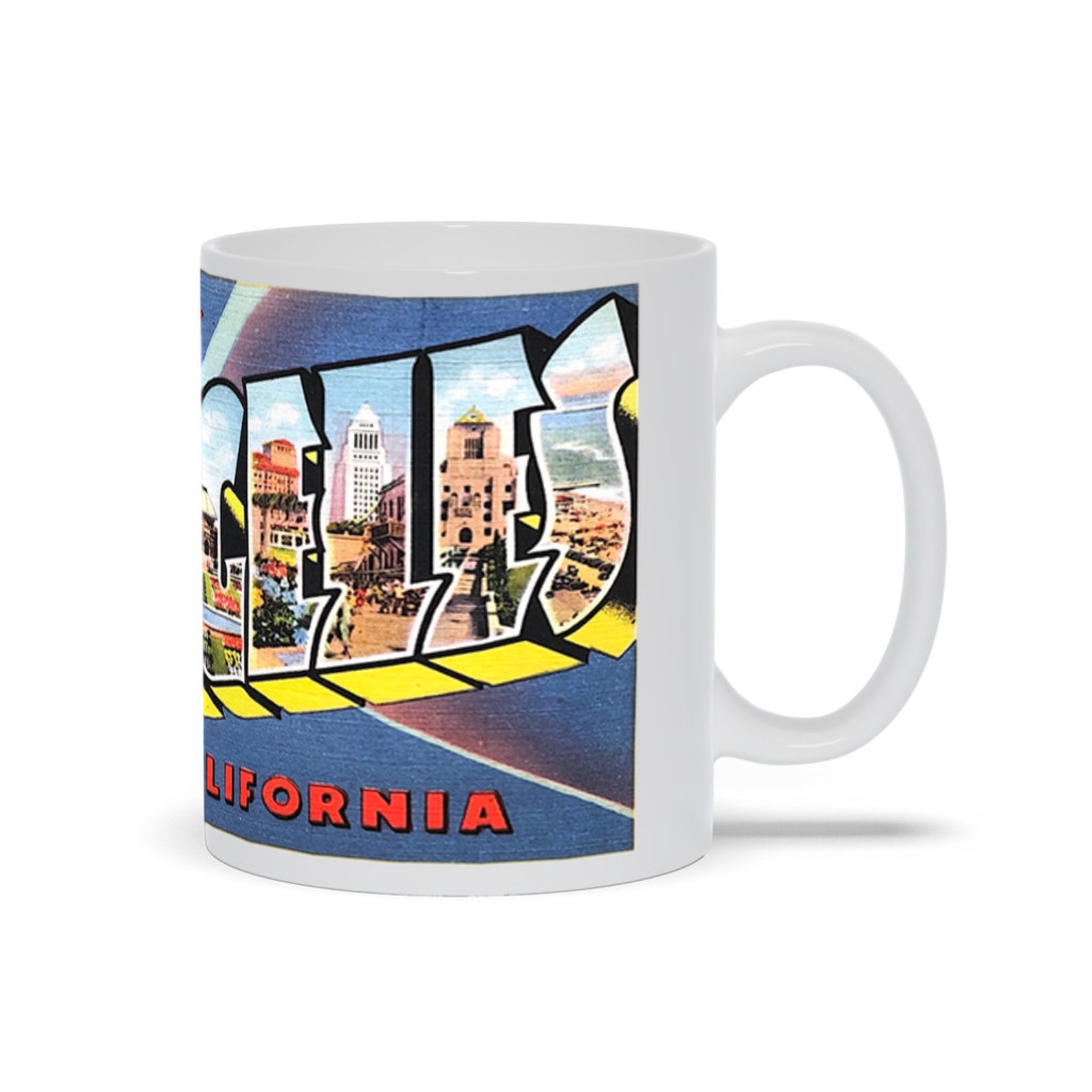 Los Angeles Mug, LA Gifts, Los Angeles Souvenir, Birthday Mug, Los