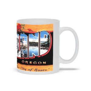 Portland Mug, Portland Oregon Gifts, Portland Souvenir, Portlandia, Portland Strong, Portland Post Card, Trailblazers, Timbers