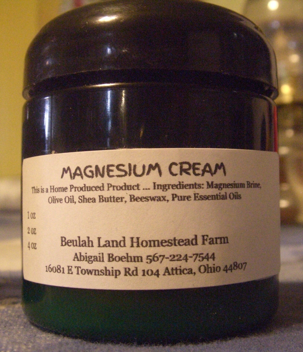 Magnesium Cream Etsy