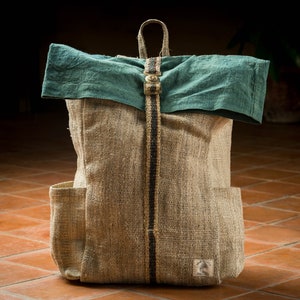 Handmade Wild Hemp Backpack image 1