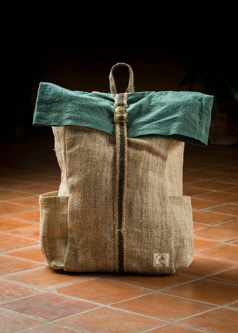 Handmade Wild Hemp Backpack image 1