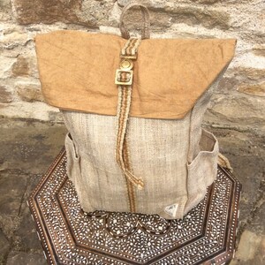 Handmade Wild Hemp Backpack image 5