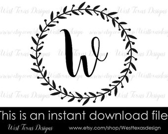 Download Letter w svg | Etsy