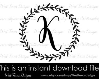 Download K monogram | Etsy