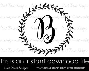 Download Monogram letter b | Etsy