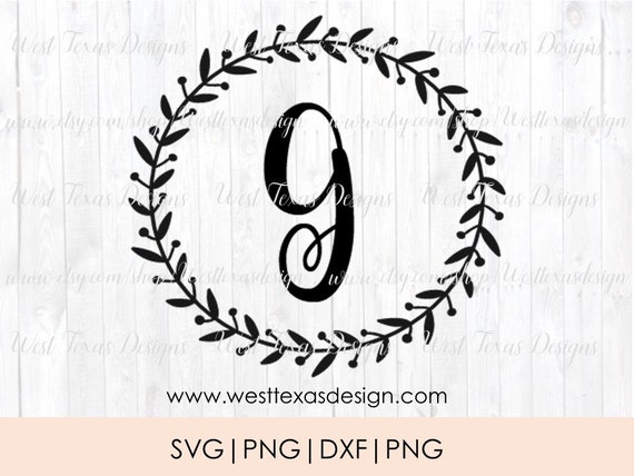 Download Monogram Wreath Letter Gfarmhouse Styleletter Wreath Etsy